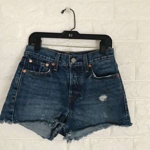 High-waisted Denim Shorts